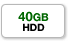 40GB HDD