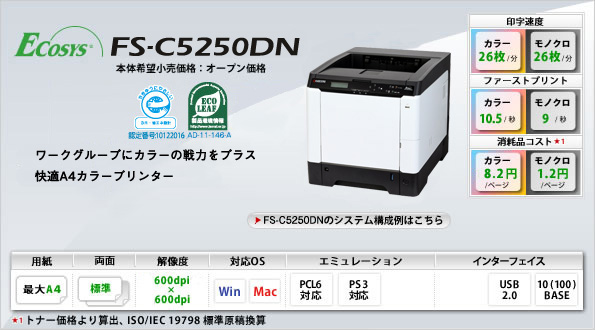 FS-C5250DN