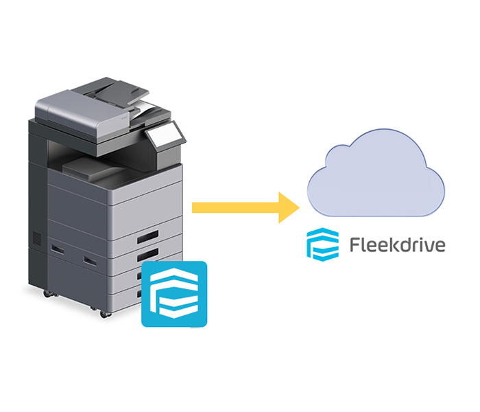 スキャン文書や受信ファクスをクラウド連携 Fleekdrive Connect