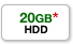 20GB HDD（オプション）