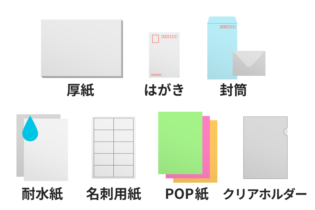 さまざまな特殊紙印刷に対応