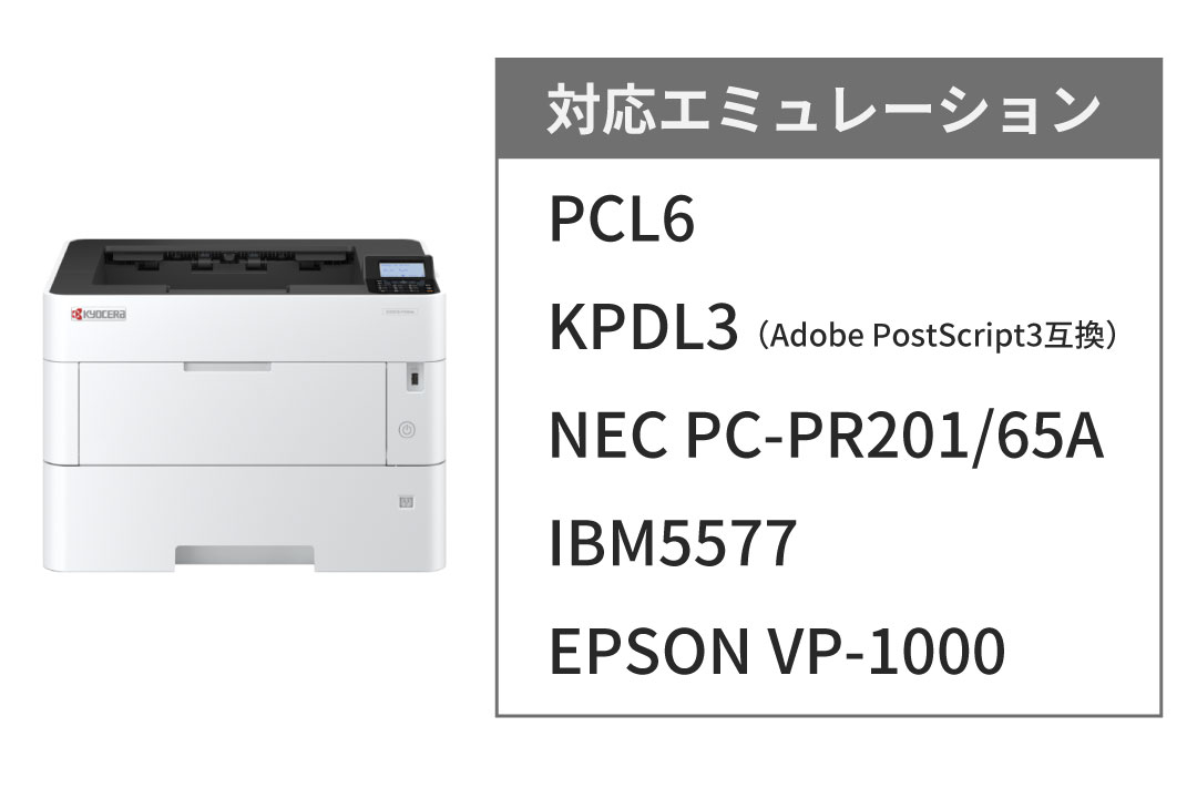 マルチエミュレーションで基幹システムからの印刷を可能に