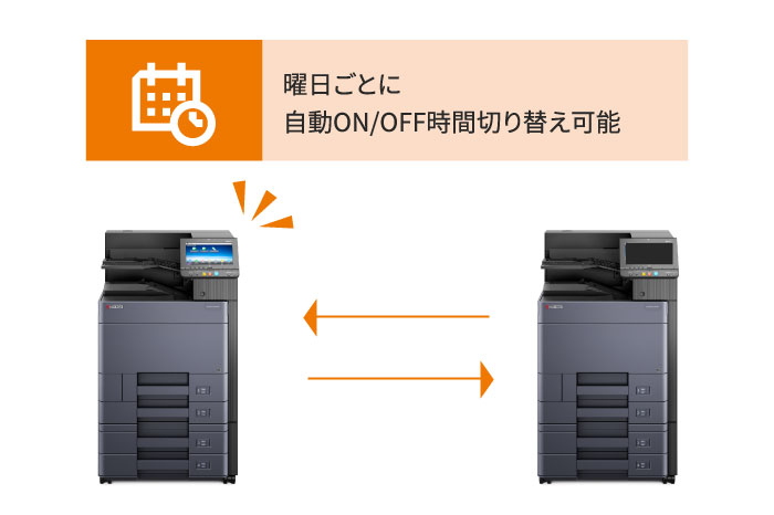 使わない時間帯の電力消費を抑える