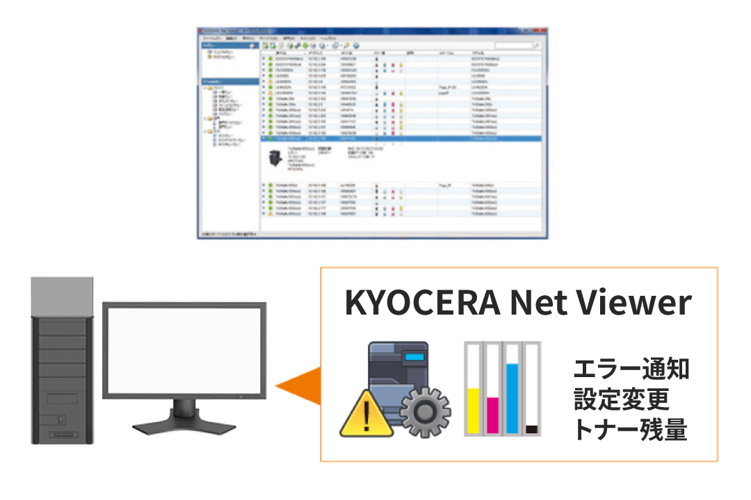 複数の機器をまとめて管理・設定