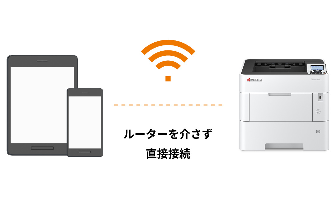 パソコンやモバイル端末とダイレクト接続