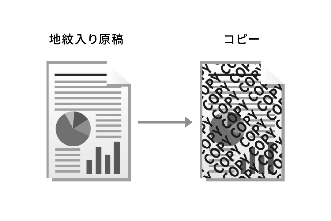 機密文書の複製を防ぐ地紋印刷