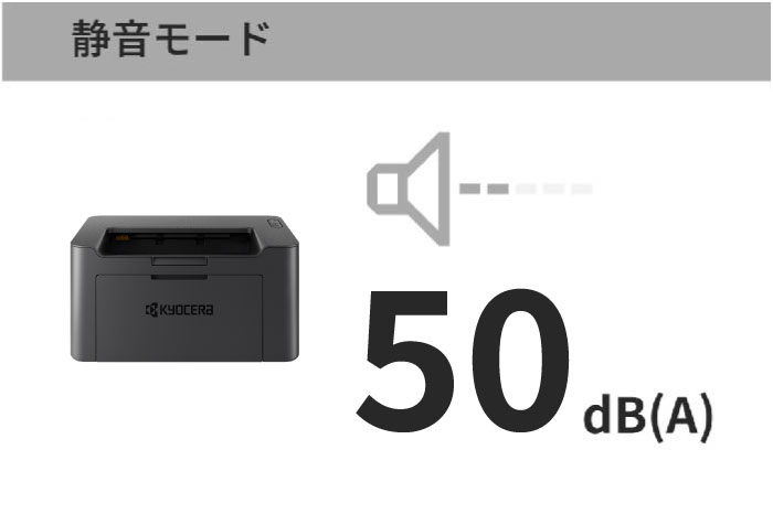 稼働音を最小限に抑える静音設計