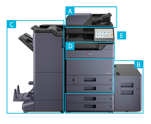 豪華 DIRWINGSショップ PG USED 8日保証 印刷16801枚 KYOCERA TASKalfa 2553ci カラー複合機 A3  ST03226-0020