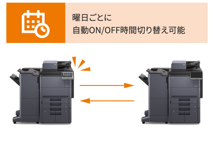 使わない時間帯の電力消費を抑える