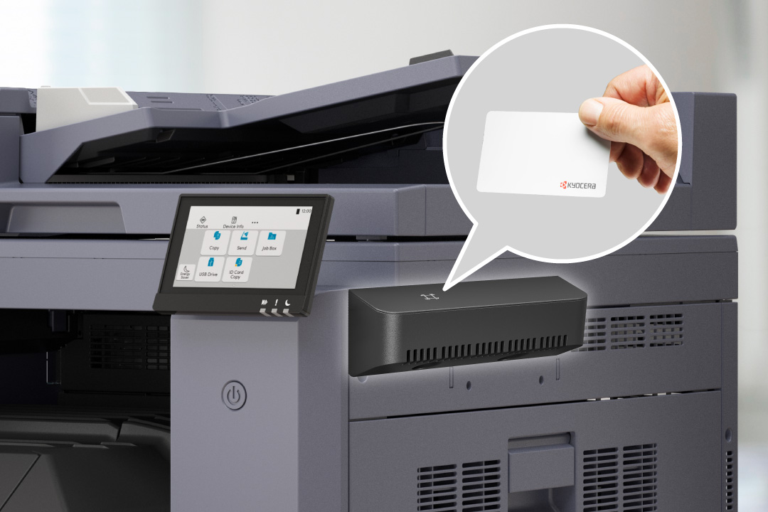 IDカードをかざしてセキュリティープリント