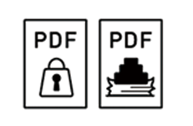 高圧縮PDF/暗号化PDF