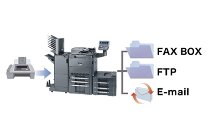 FAXデータをE-mailなどに簡単送信