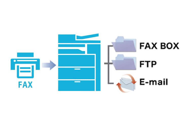 FAXデータをE-mailなどに簡単送信