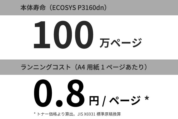 抜群の耐久性とランニングコスト