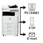 FTP/SMB/E-mail送信 イメージ図