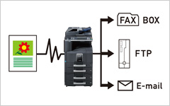 FAXデータを簡単送信 イメージ図