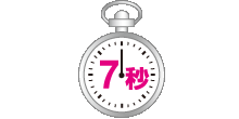 約7秒のファーストコピータイム イメージ写真