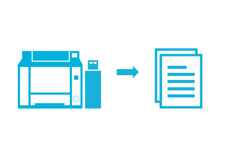 USBメモリーからダイレクトにプリント