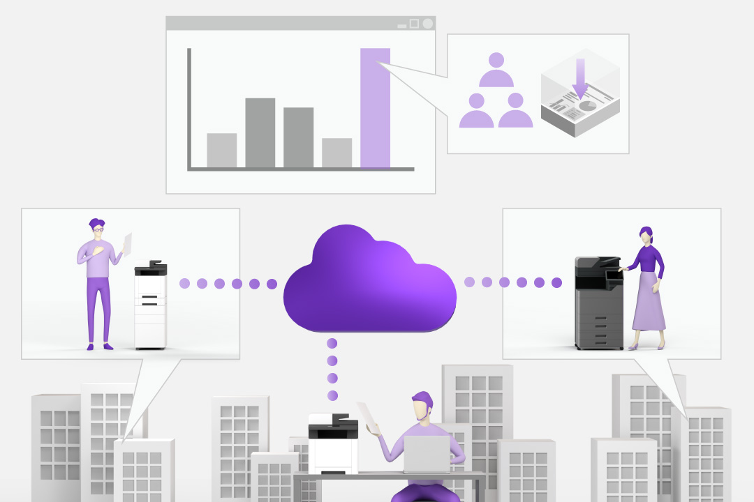 クラウド利用で印刷管理