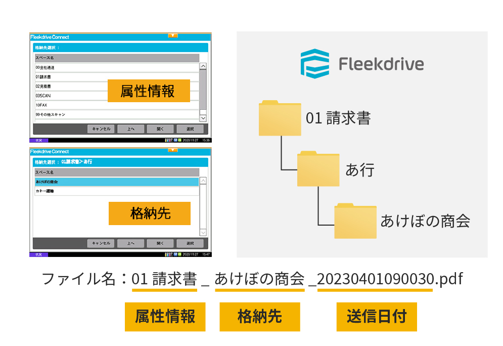 ファイル名を自動で付与