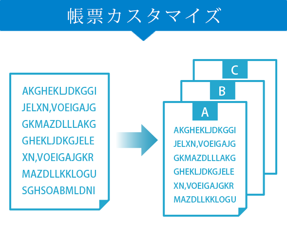 帳票カスタマイズ