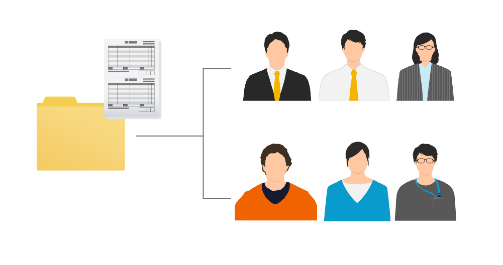迅速なファイル共有で業務効率化